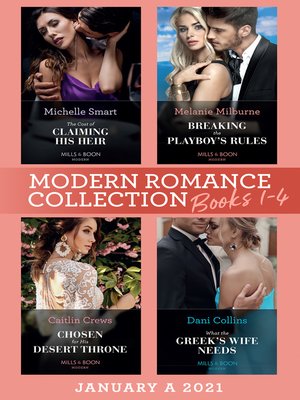 cover image of Modern Romance January 2021 a Books 1-4